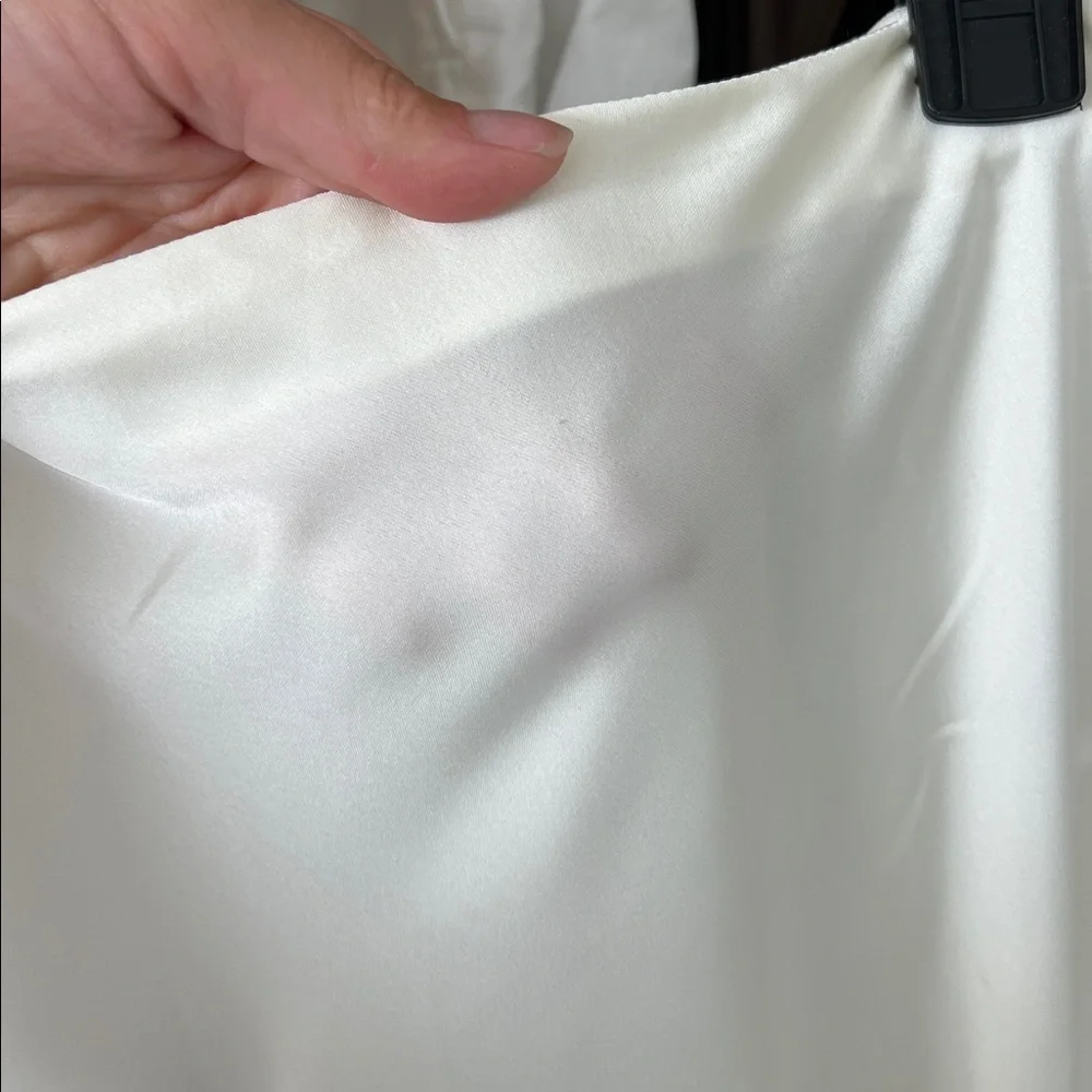 J. Crew Gwyneth slip skirt white Size L - Picture 7 of 7